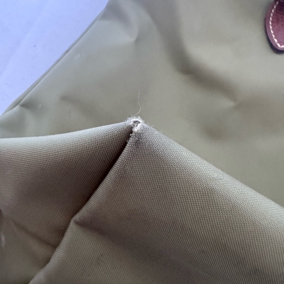 Longchamp Le Pliage Green Nylon Leather Bag *poor condition” - Picture 7 of 14